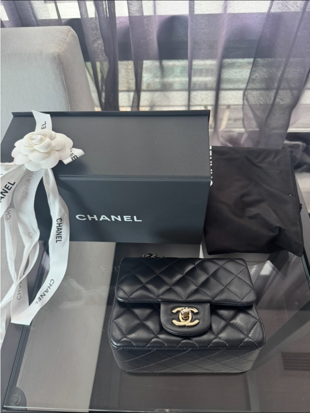 CHANEL black mini bag